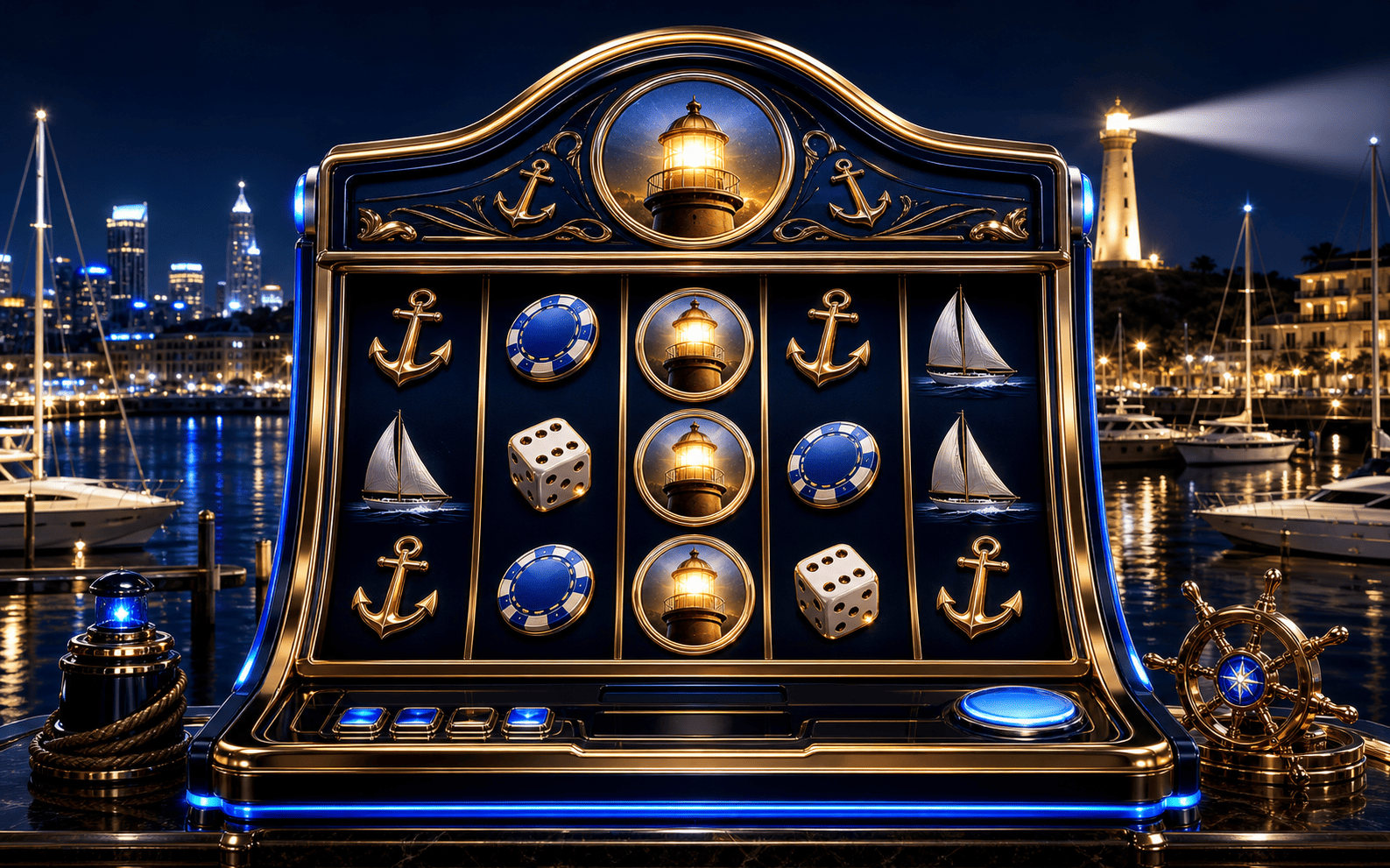 Harbour Lights slot artwork
